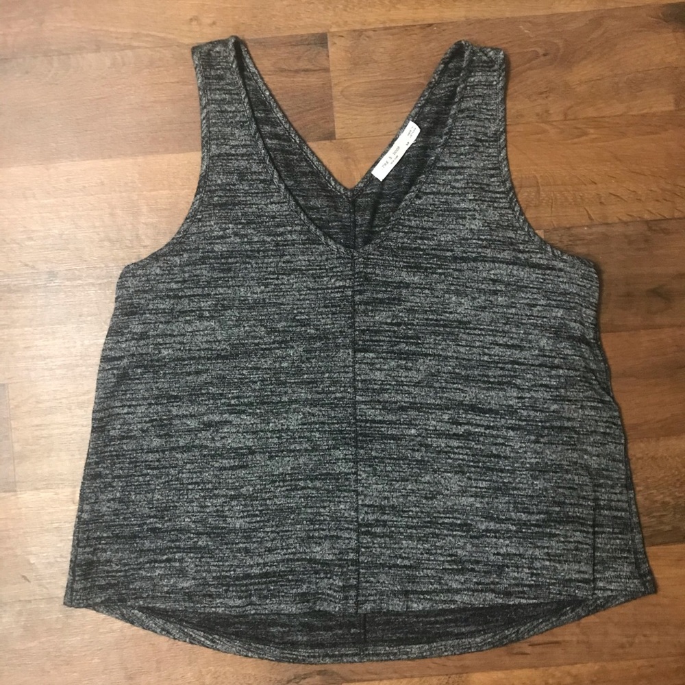 Rag & Bone Hudson Grey V-Neck Tank Top